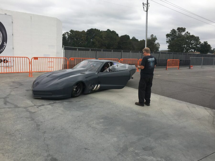 Phil Unruh’s  Top Sportsman C7 Vette Takes Flight