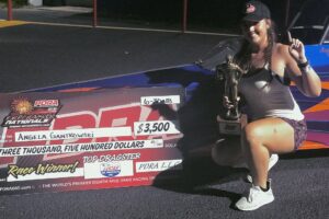 Angela Gantkowski picks up a PDRA win in an all Race Tech Final