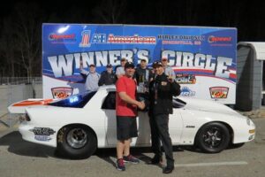 Dustin Stocksdale takes his Race Tech Camaro to the Winner Circle!