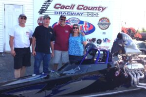 Don Bangs Wins Mid Atlantic Super Comp Association's Race with Dragster built by Russ Farmer and Race Tech