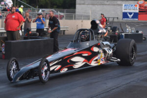 Scotty Albrecht in NHRA Carolina Nationals Super Comp Finals with Race Tech Dragster